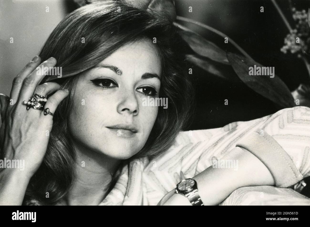 Lorella de Luca, actrice de cinéma, de télévision et de chant italienne, années 1970 Banque D'Images