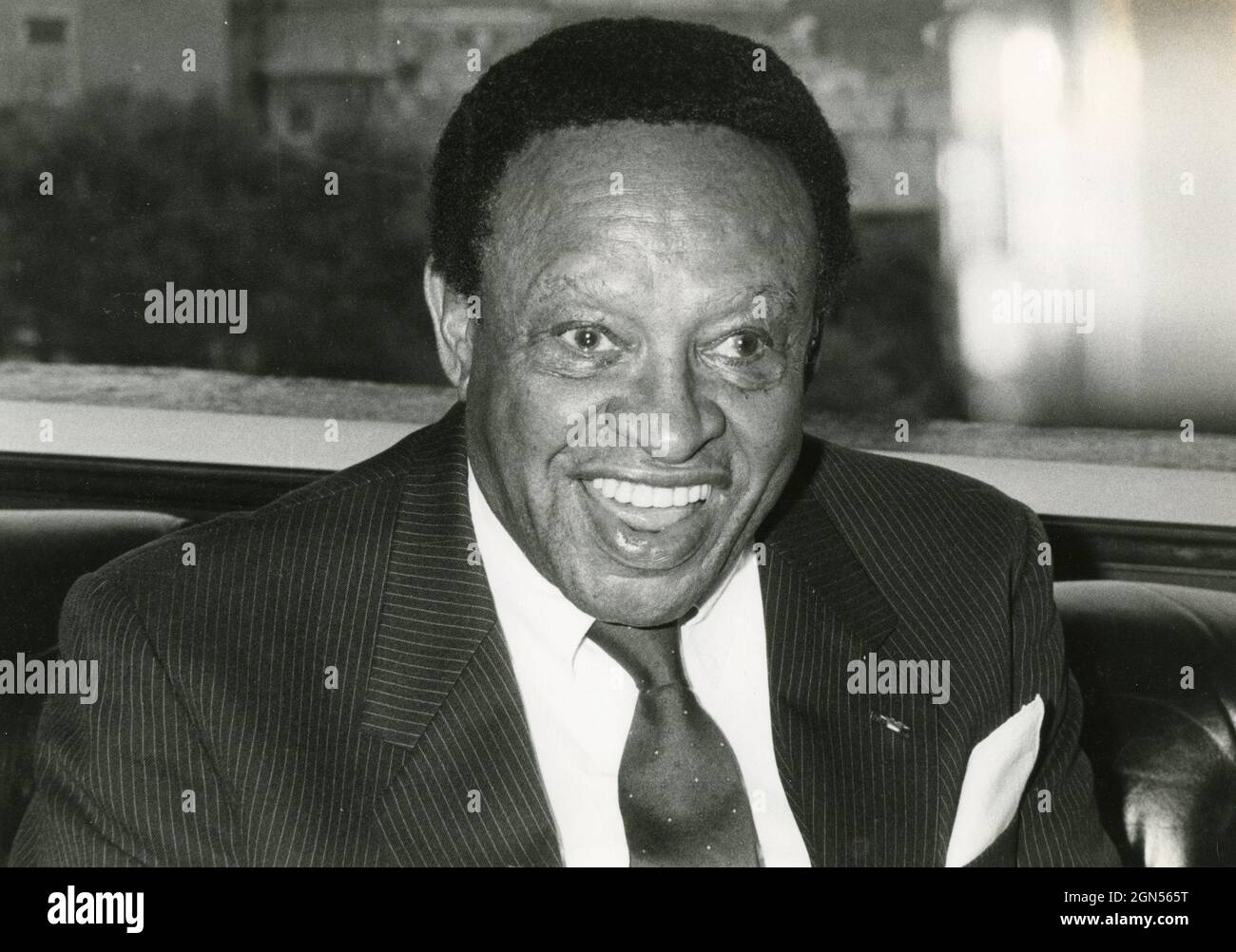 Pianiste de jazz américain Lionel Hampton, années 1970 Banque D'Images
