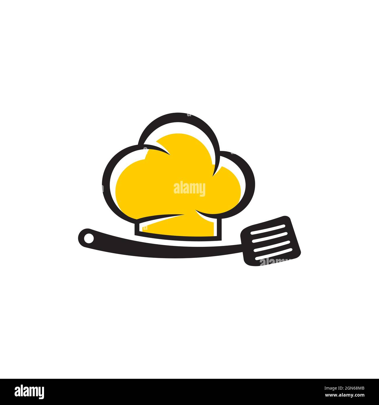 Chef hat modèle logo vector illustration Banque D'Images