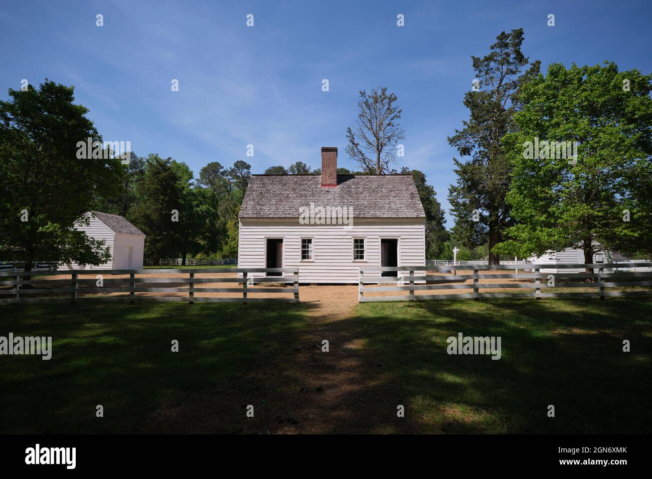 Arrière de la cuisine sur la plantation Tudor. Au parc historique de Pampelin et au musée national de la guerre de Sécession du soldat de la guerre de Sécession à Pete Banque D'Images