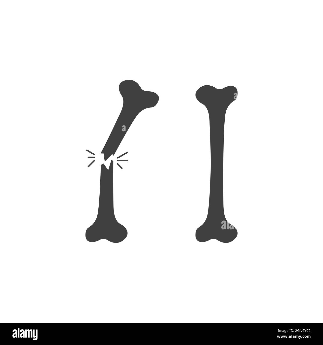 Modèle d'illustration de conception d'icône de vecteur orthopédique Banque D'Images