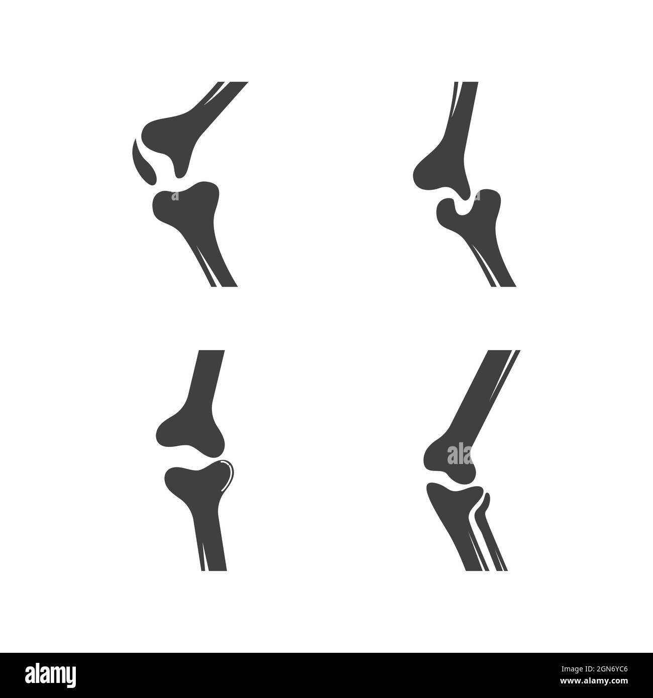 Modèle d'illustration de conception d'icône de vecteur orthopédique Banque D'Images