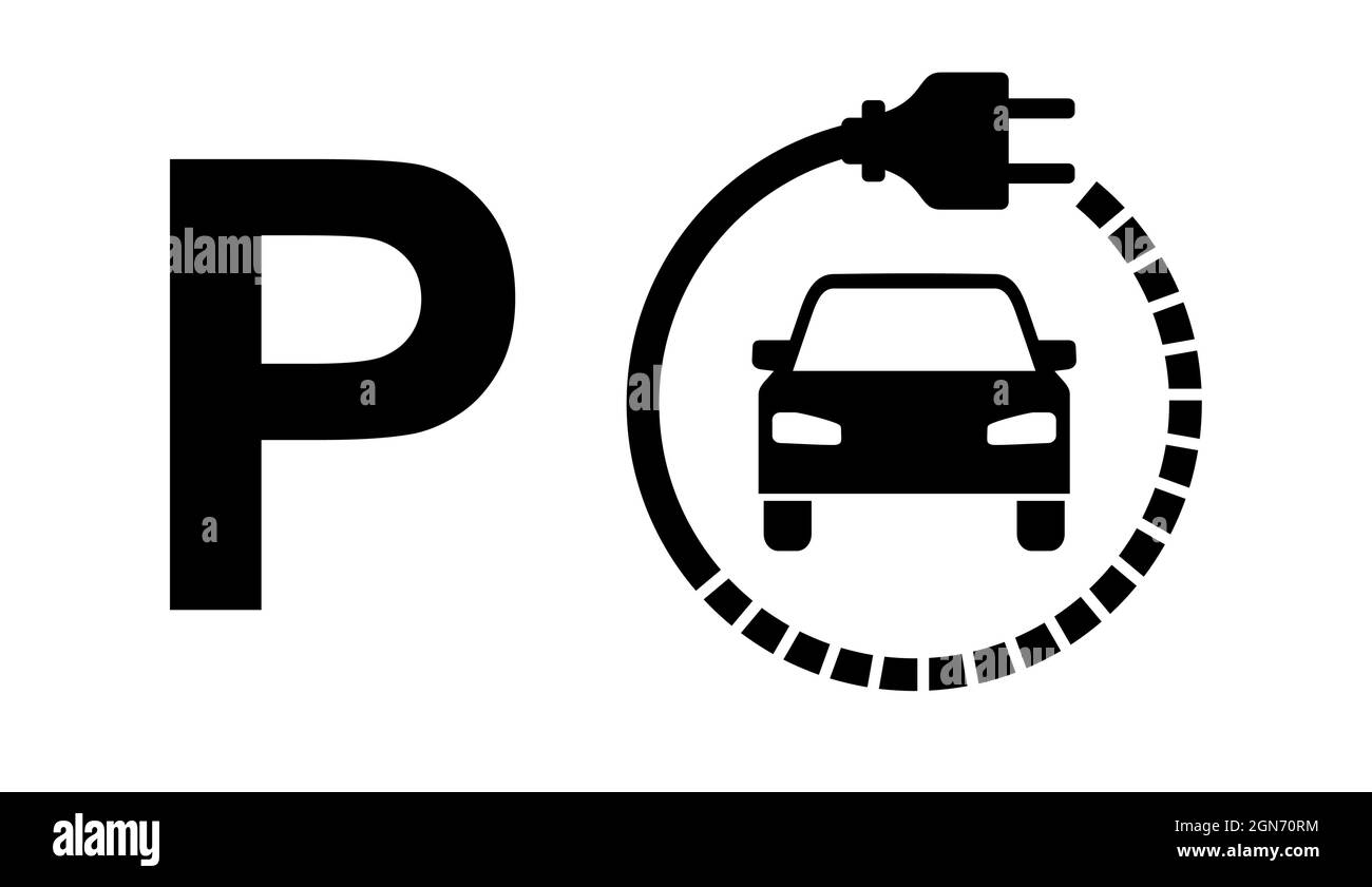 Signal de charge de voiture électrique. Illustration vectorielle. EPS10. Illustration de Vecteur