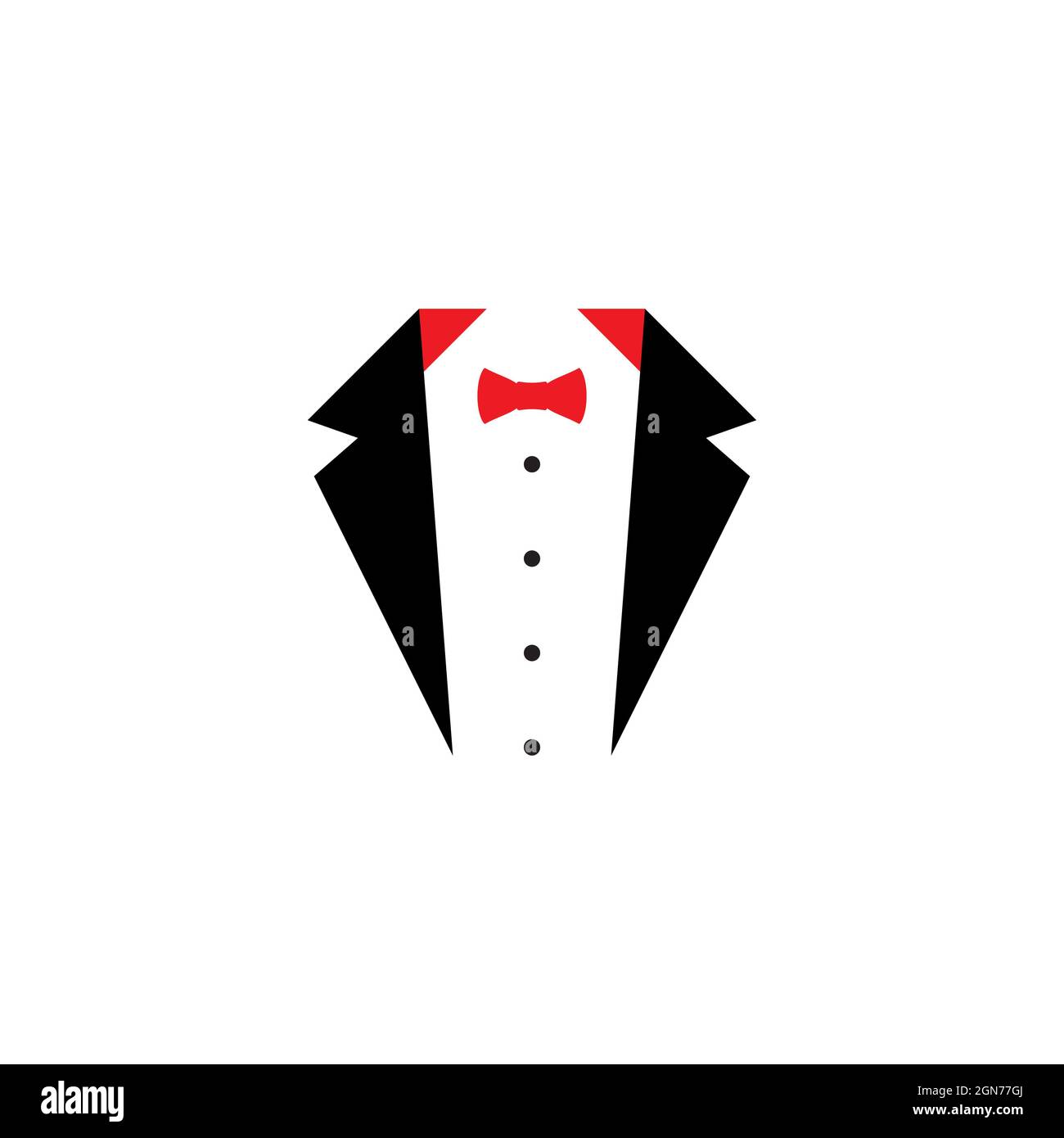 Tuxedo modèle exclusif vecteur icône illustration design Banque D'Images