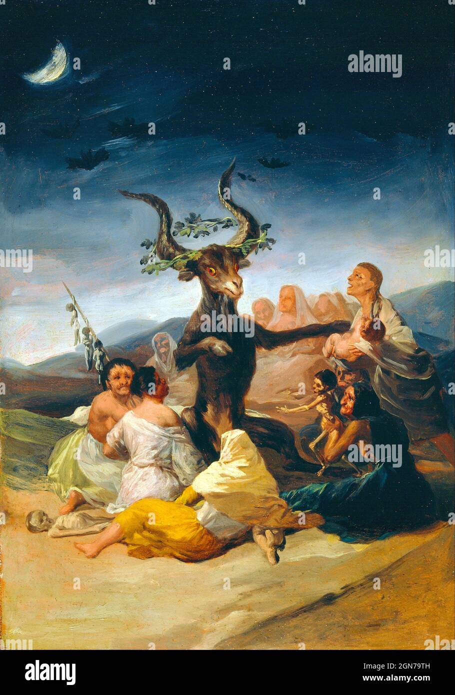Œuvre de Francisco de Goya - Sabbat des sorcières - 1798 Banque D'Images