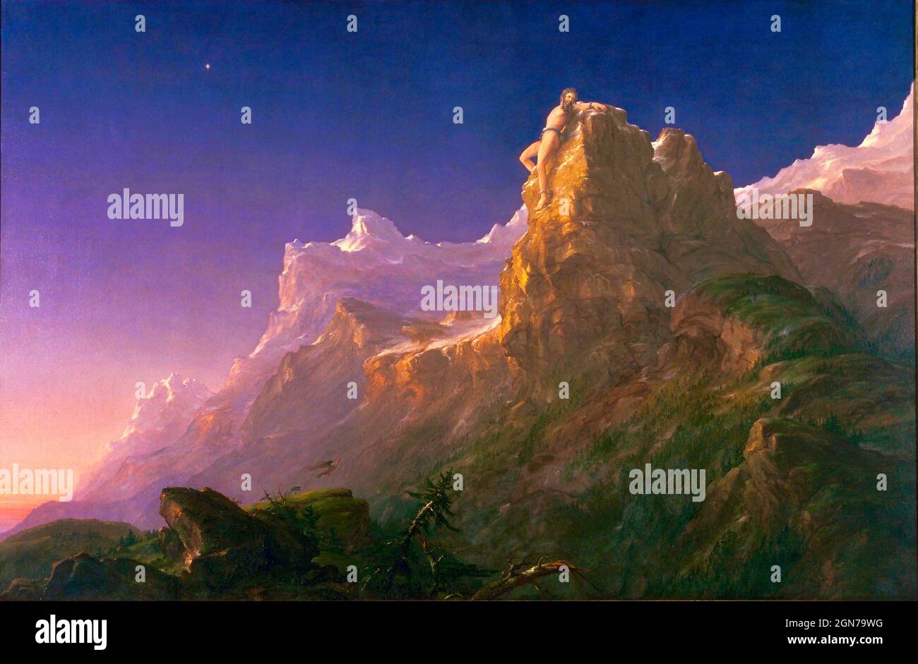 Thomas Cole artwork - Prometheus Bound - 1847 Banque D'Images
