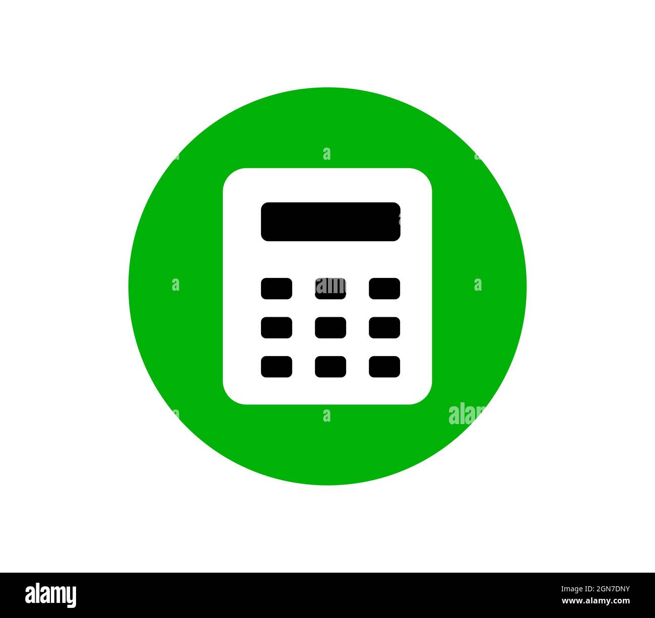 icône de la calculatrice, illustration vectorielle du symbole de la calculatrice sur fond blanc Illustration de Vecteur