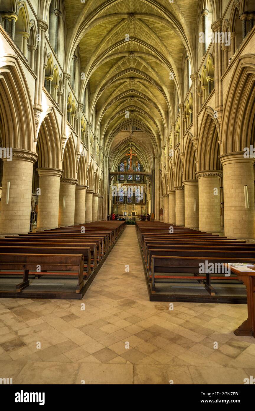 Intérieur de la cathédrale catholique romaine de Saint Jean-Baptiste à norwich Norfolk, angleterre, royaume-uni Banque D'Images
