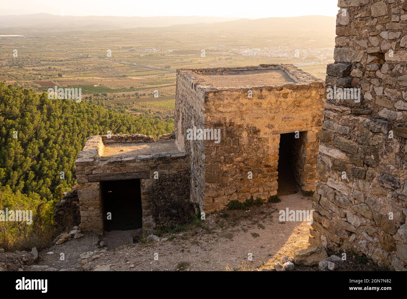 Castilo arabe de Xivert Banque D'Images