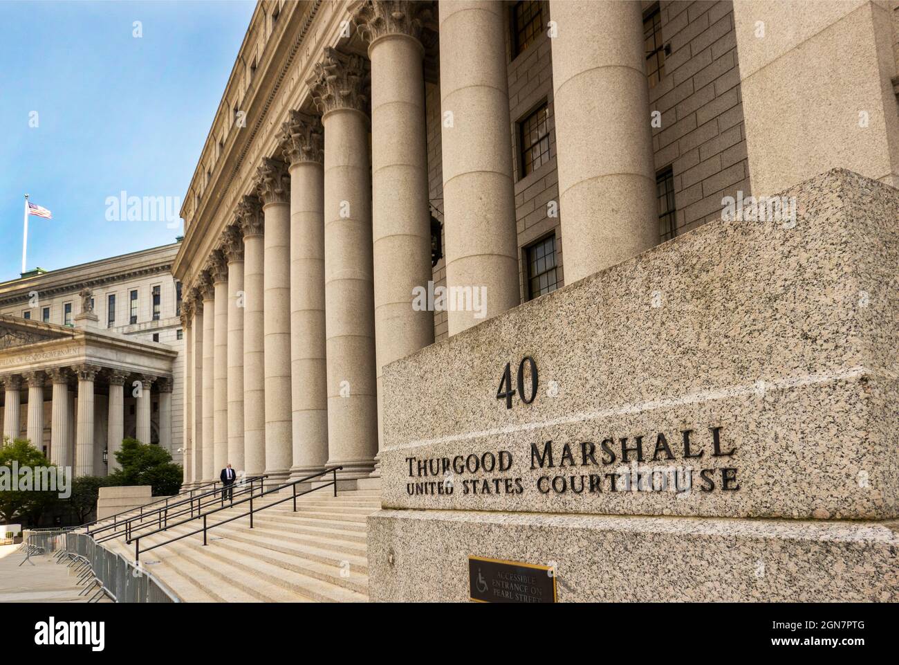 Thurgood Marshall États-Unis Courthouse à Manhattan NYC Banque D'Images