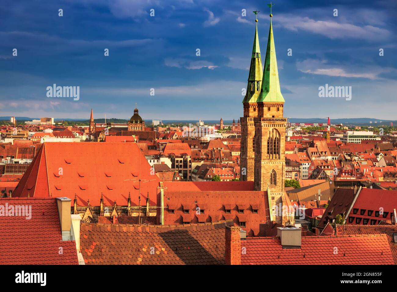 Nuremberg, Allemagne - ville médiévale pittoresque dans la Franconie historique, Bavière. Banque D'Images