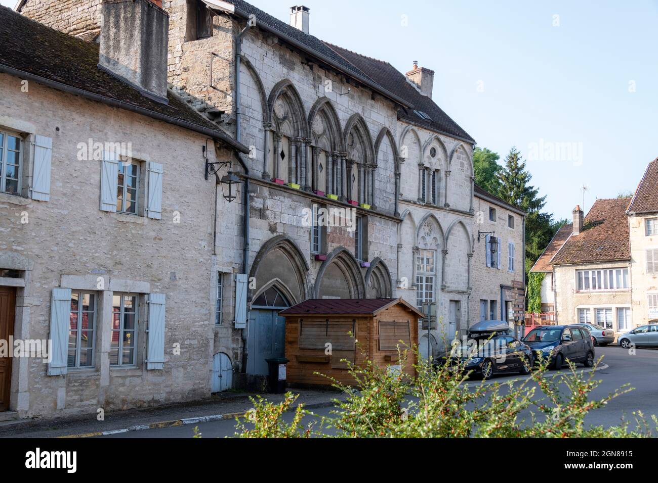 Ecole monastique du XIIe siècle à Beze, Côte-d'Or, Bourgogne-Franche-Comté, France. Banque D'Images