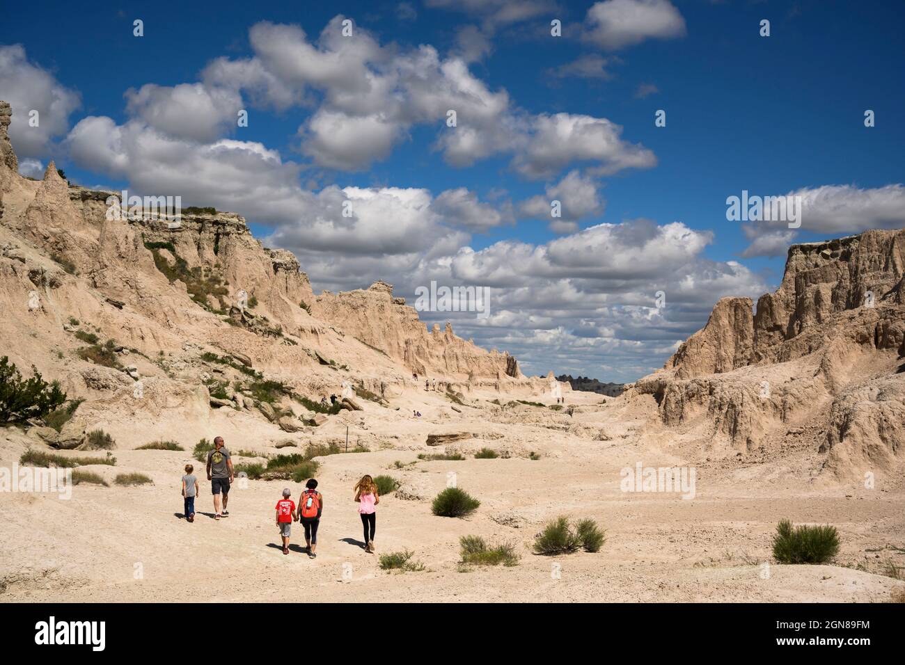 Notch Trail, parc national des Badlands, Dakota du Sud. Banque D'Images