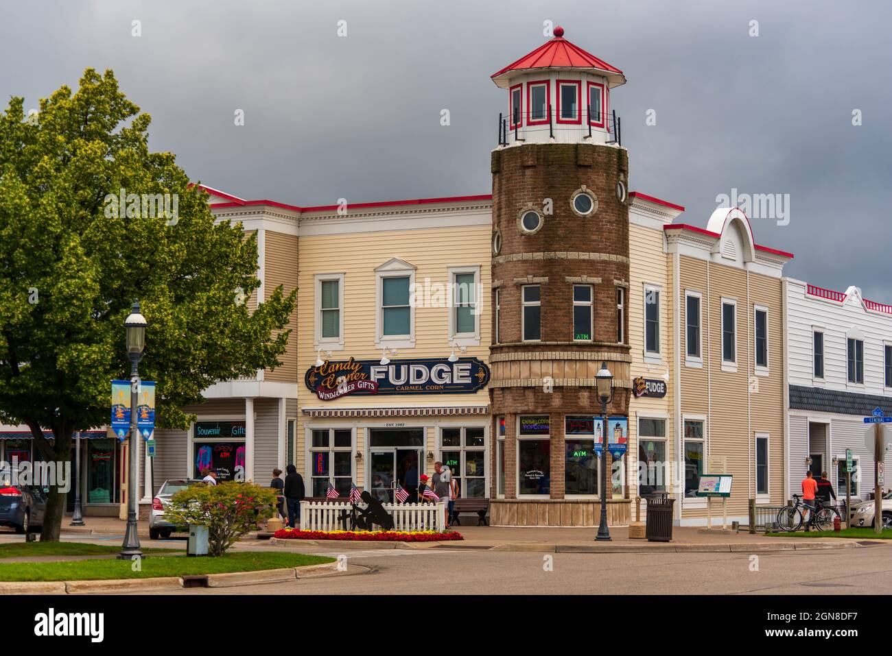 Mackinaw City, MI - 15 juillet 2021 : cadeaux Windjammer à Mackinaw City, mi, le 15 juillet 2021. Banque D'Images