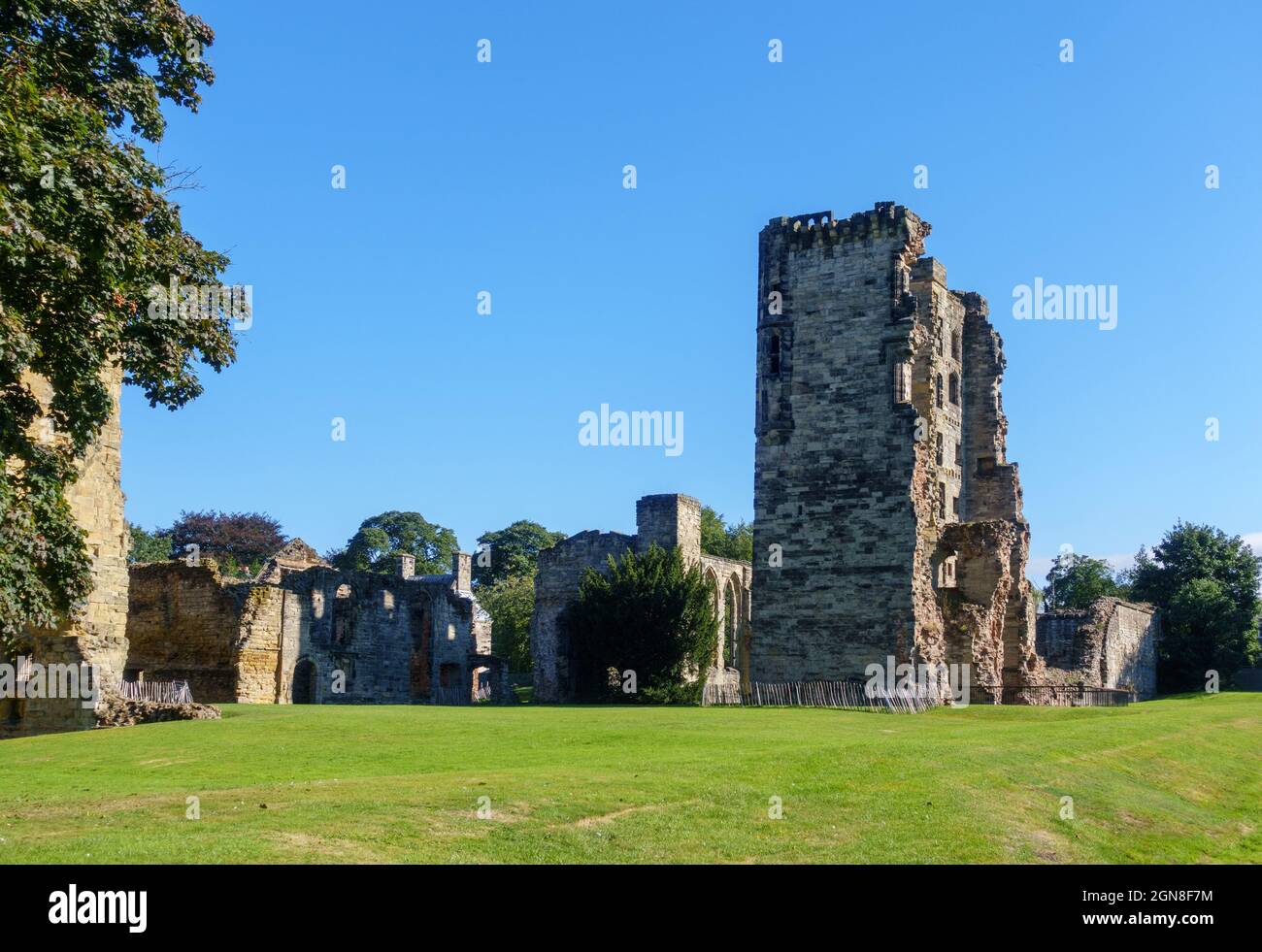 Ruines de Ashby De La Zouch Château, Ashby De La Zouch, Leicestershire, East Midlands, Royaume-Uni Banque D'Images