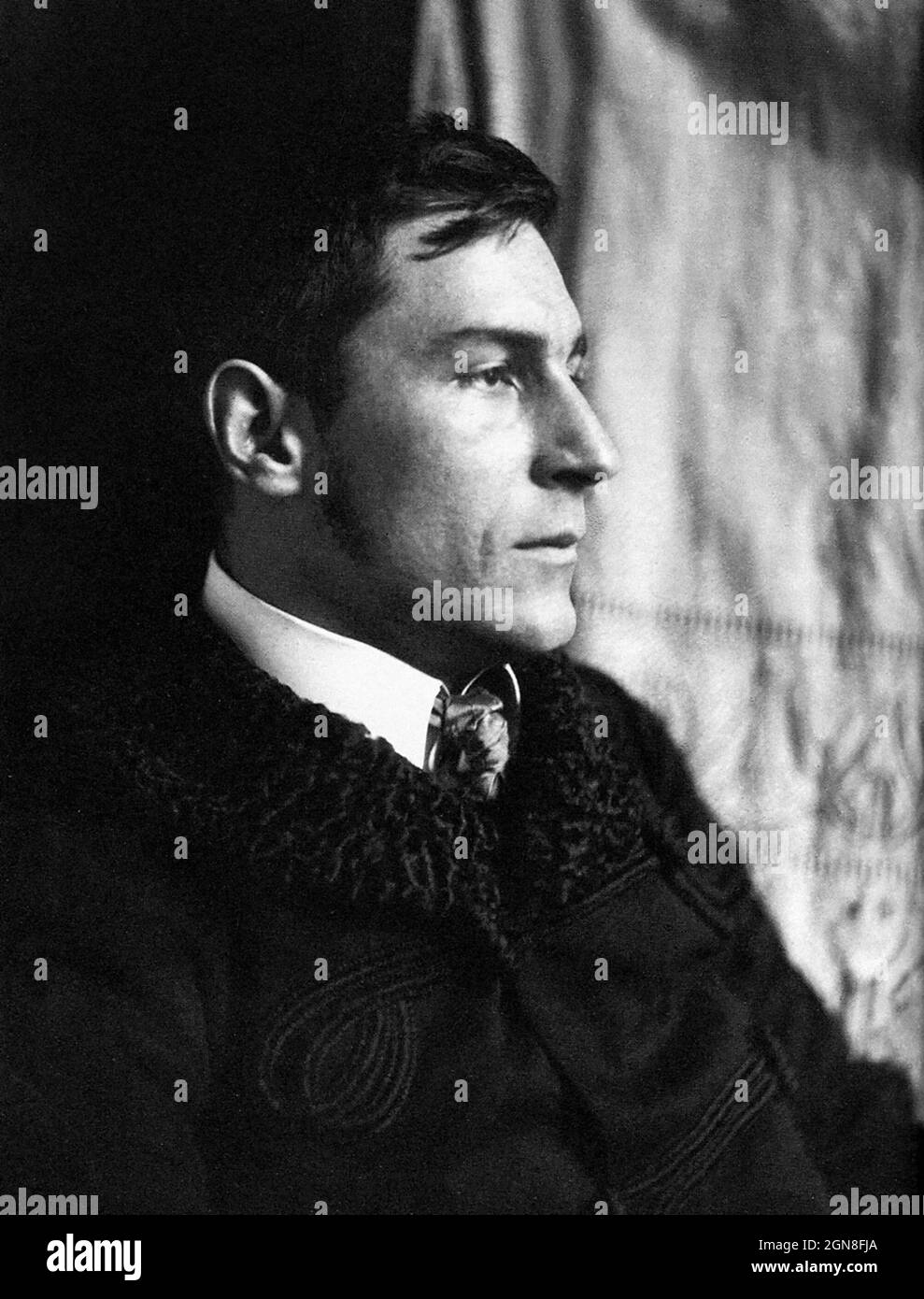 Franz Marc. Portrait de l'artiste expressionniste allemand Franz Moritz Wilhelm Marc (1880-1916) Banque D'Images
