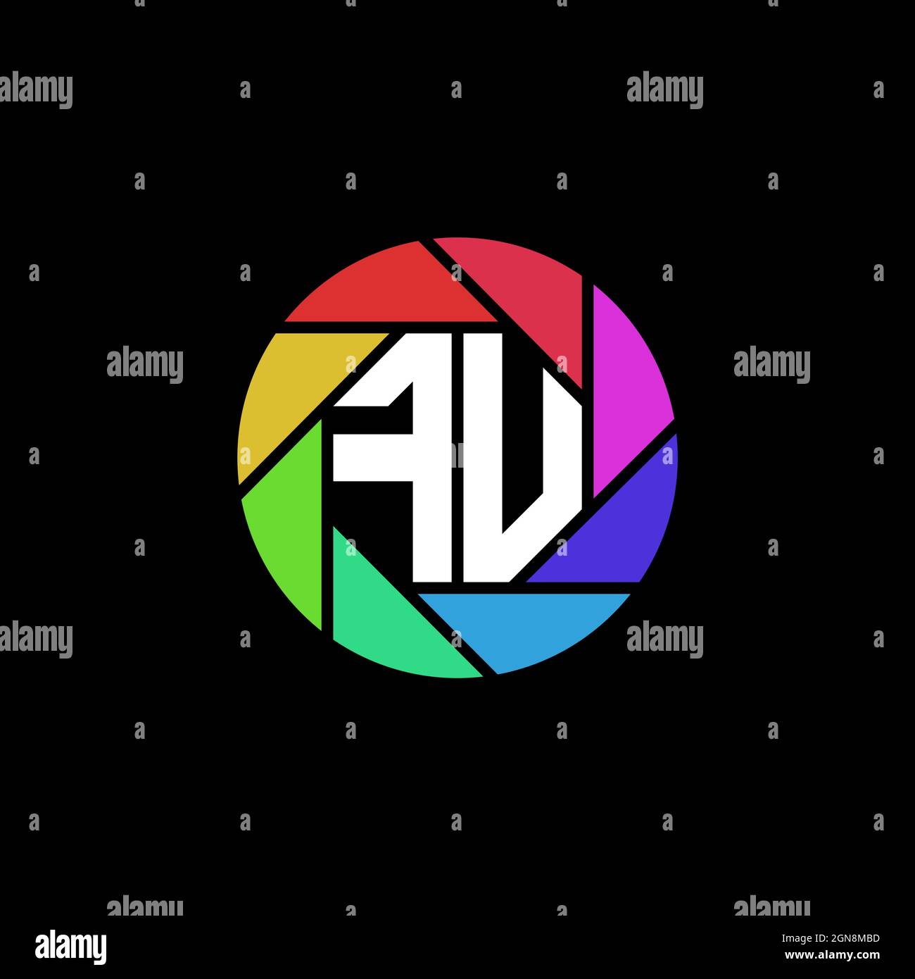 FU initial eSport logo de jeu. Tête moderne modèle en forme de crâne logo vectoriel Illustration de Vecteur