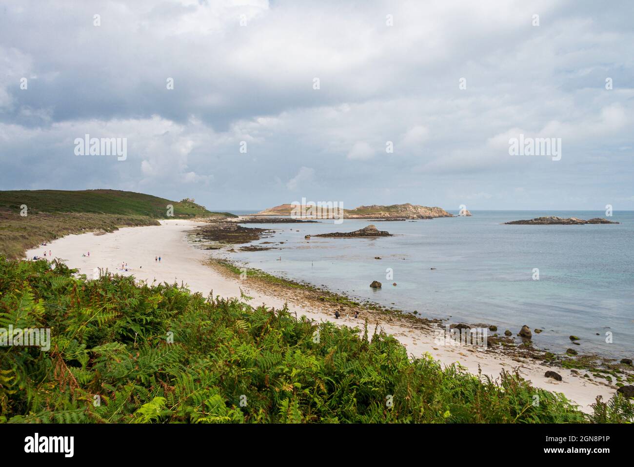 Great Bay, Little Bay et St Martin's Bay, St Martin's, Isles of Scilly Banque D'Images