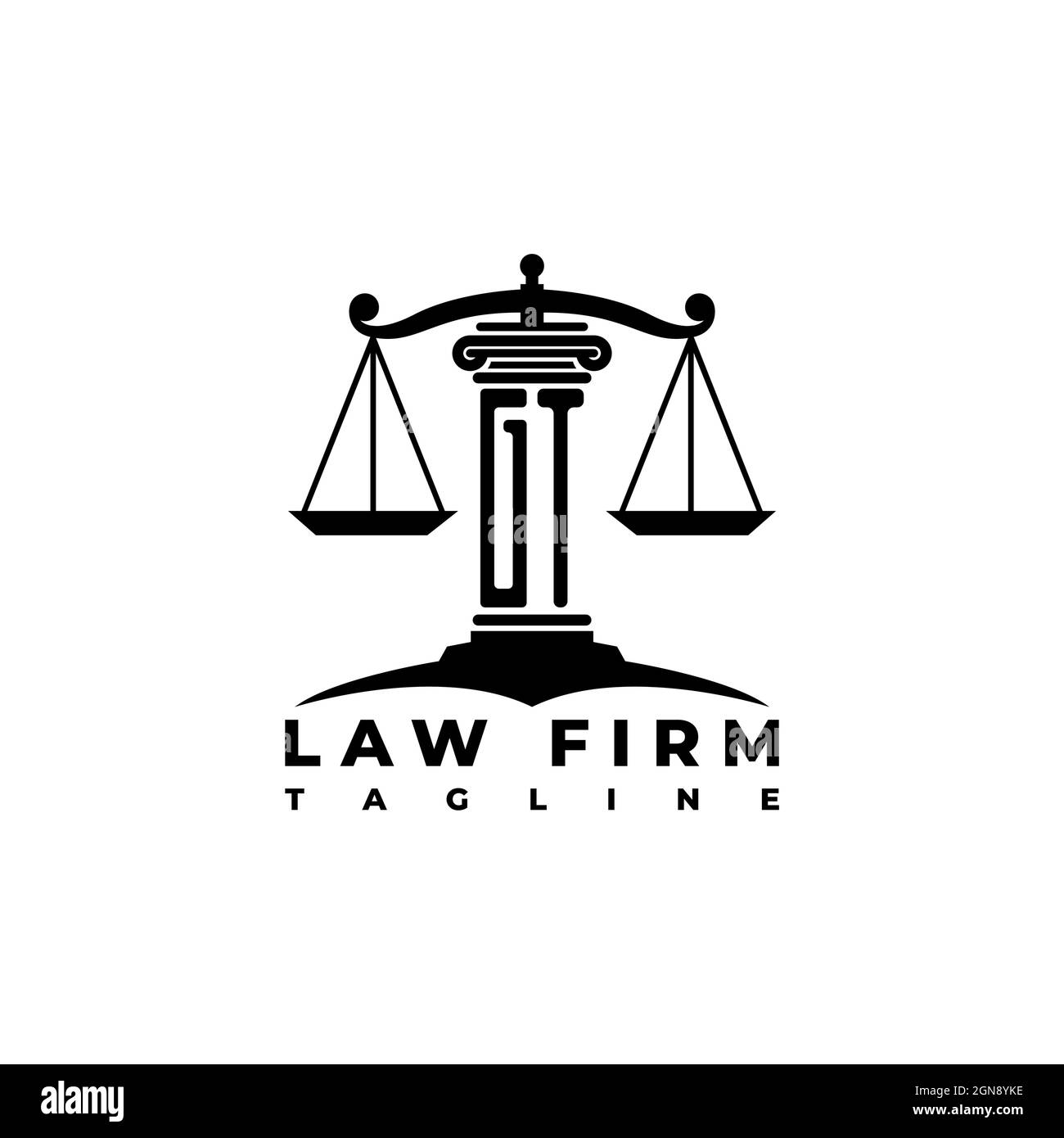 Logo Monogramme HQ lettre objectif polygonal géométrique style arc-en-ciel en forme de cercle Illustration de Vecteur