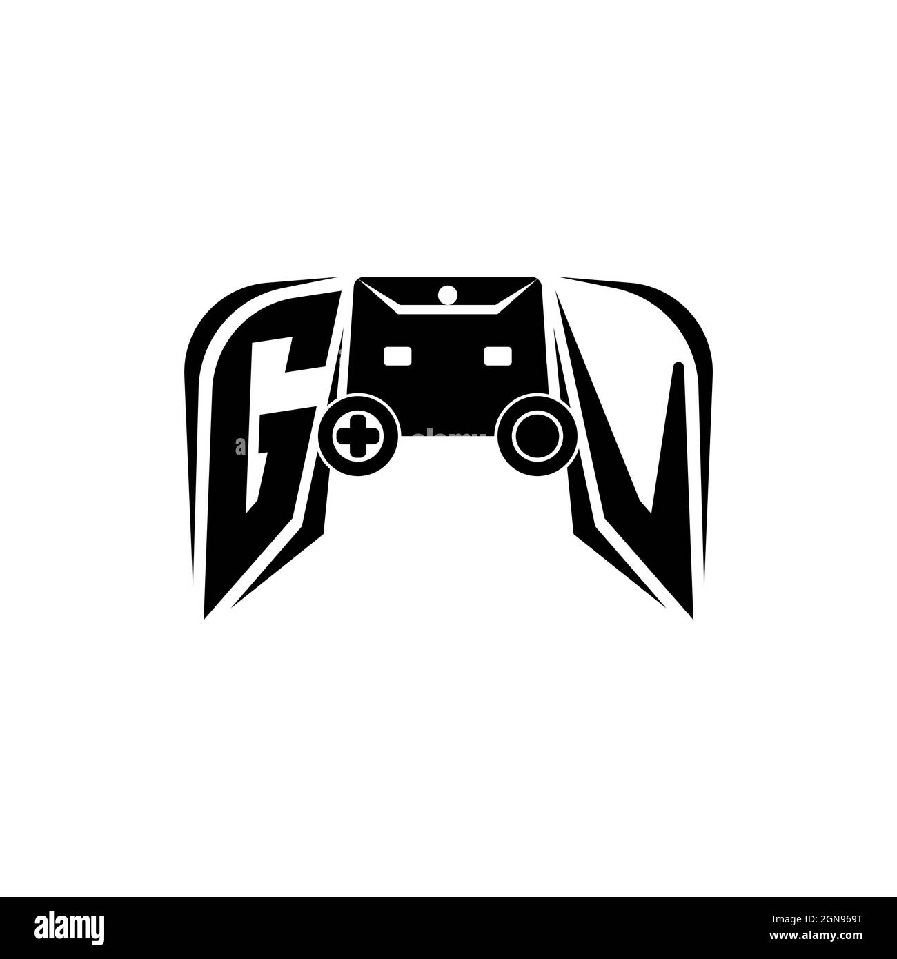 GH Monogram logo lettre piliers forme géométrique style vecteur, Compagnie de cabinet d'avocats Illustration de Vecteur