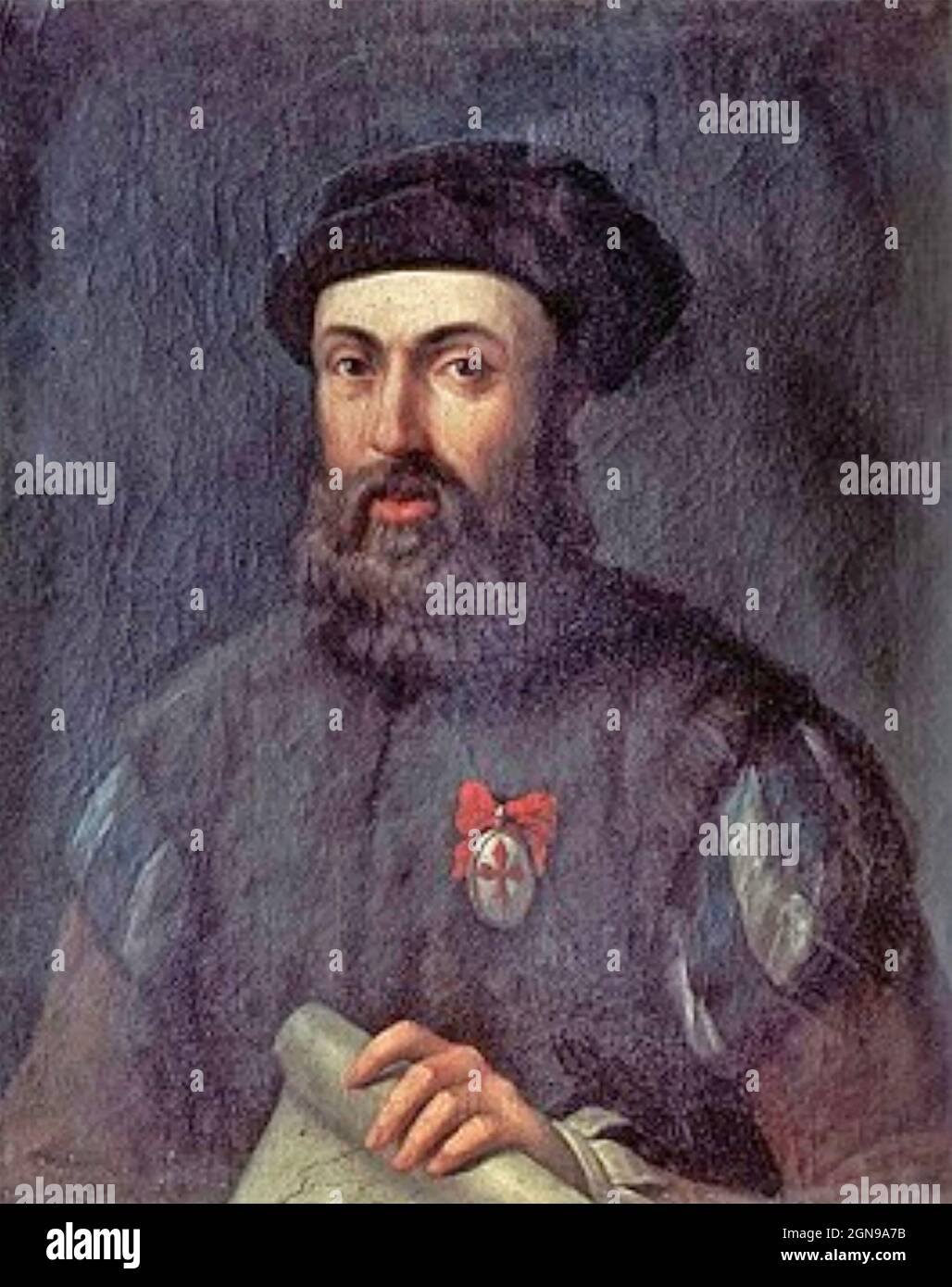 FERDINAND MAGELLAN (1480-1521) explorateur espagnol dans un portrait anonyme créé entre 1550 et 1625 Banque D'Images