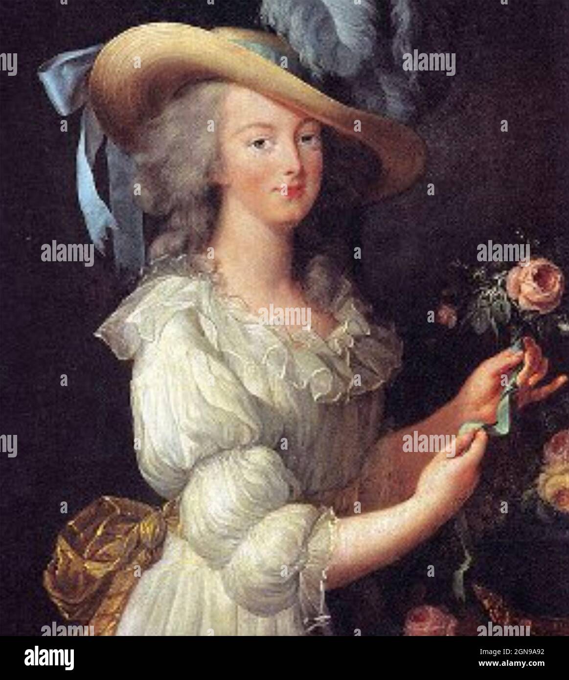 MARIE ANTOINETTE (1755-1793) dernière reine de France peinte en 1783 par Louise le Brun 1755-1842) Banque D'Images