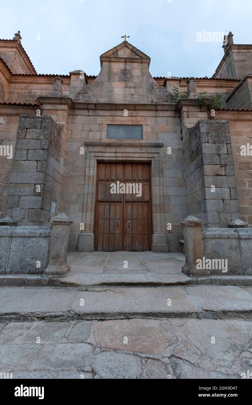 Eglise de Santa María Magdalena dans la ville de Barruecopardo, province de Salamanque, Espagne Banque D'Images