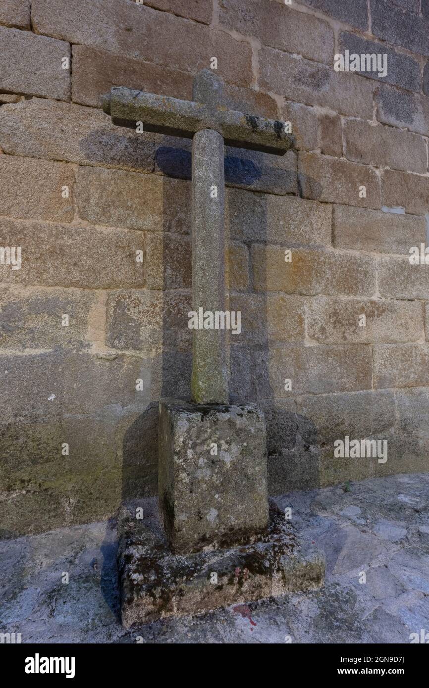 Eglise de Santa María Magdalena dans la ville de Barruecopardo, province de Salamanque, Espagne Banque D'Images