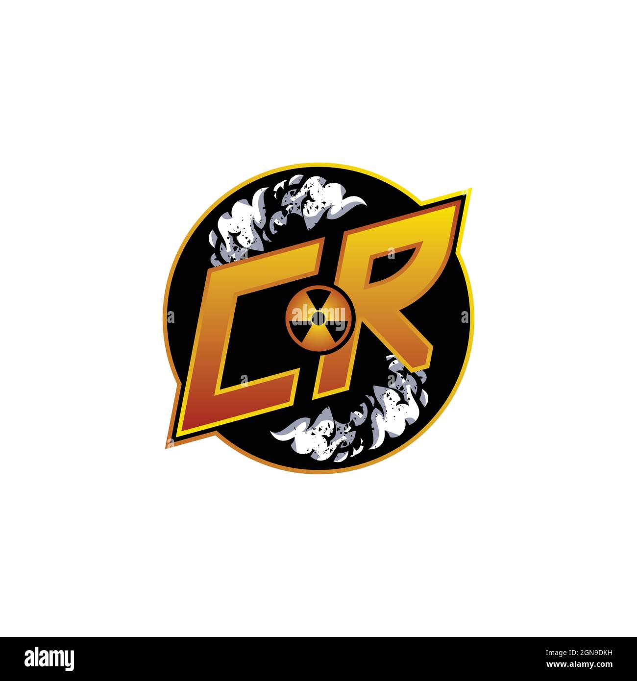 CS logo monogramme avec forme de crâne dessins modèle vecteur icône moderne Illustration de Vecteur