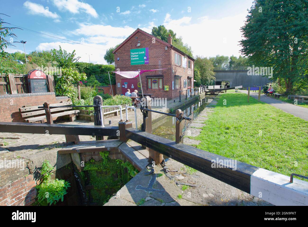 Tapton Lock le long du canal de Chesterfield, Derbyshire Banque D'Images