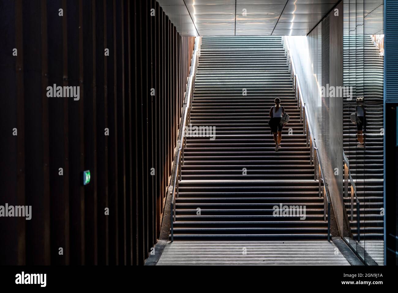 Accès, entrée, au Centre danois d'architecture, Centre Dansk Arkitektur, DAC, Copenhague, Danemark, Banque D'Images