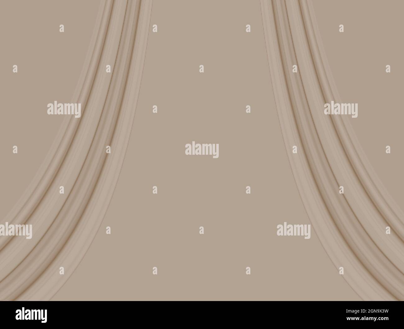 Arrière-plan abstrait, beige artistique décoratif lignes géométriques scène curtens présentation Banque D'Images