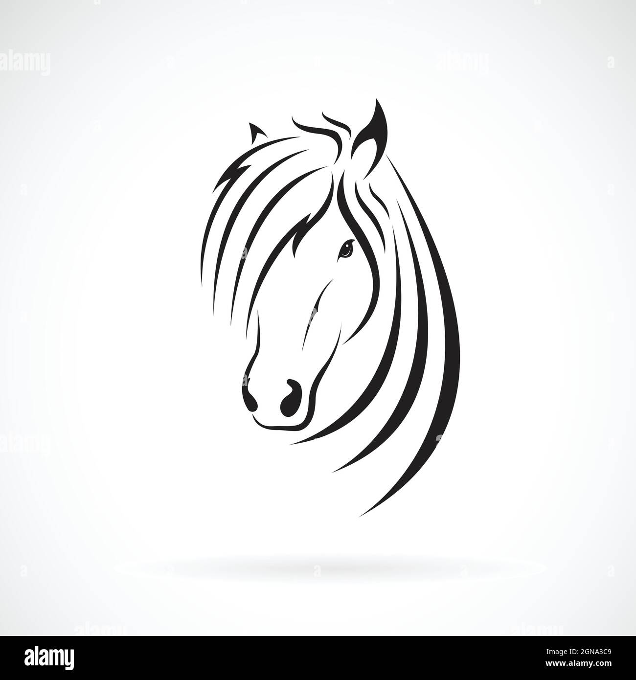 Dessin De Tête De Cheval Facile Motif vectoriel de la tête de cheval sur fond blanc. Animaux sauvages. Logo  ou icône cheval. Illustration vectorielle superposée facile à modifier  Image Vectorielle Stock - Alamy