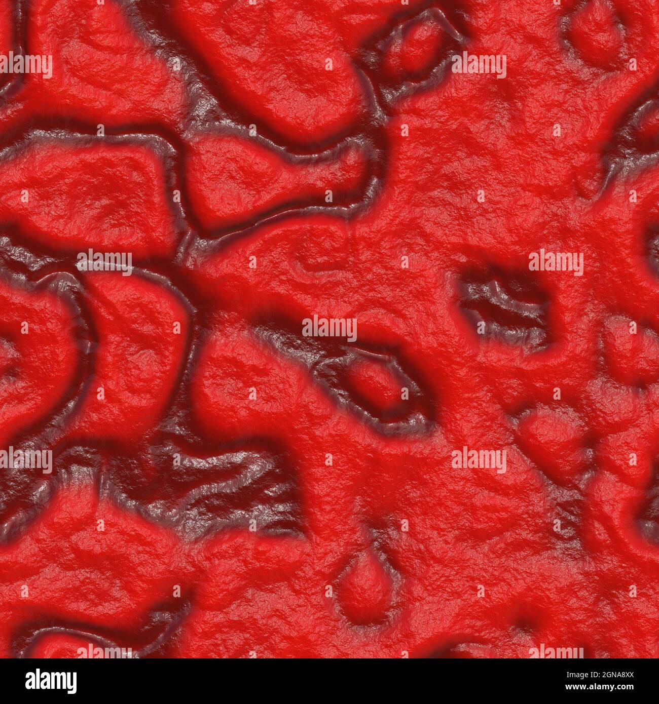 Éponge de chirurgiens imbibée de sang soggy 3D illustration Banque D'Images