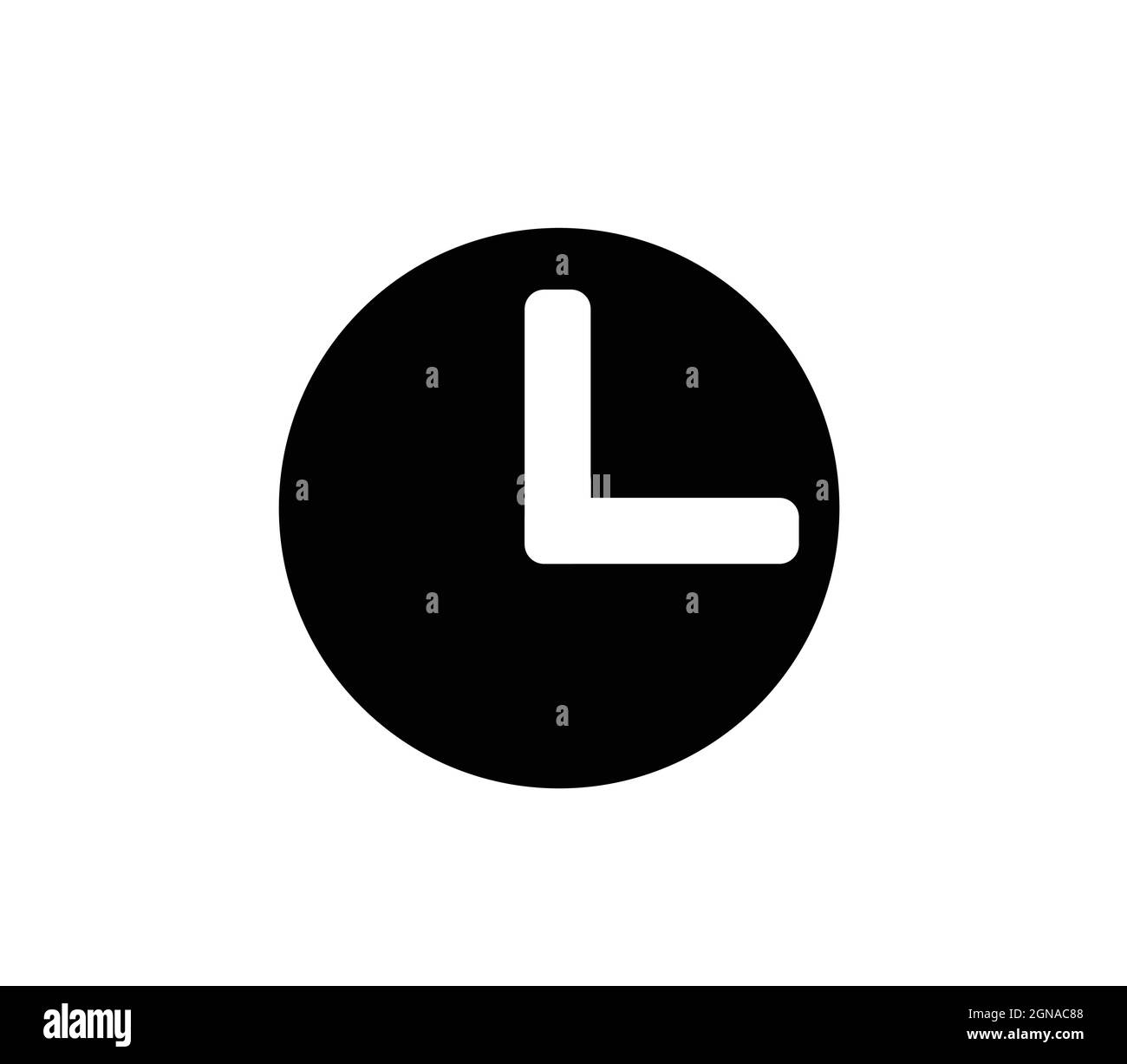 Vecteur de l'horloge, illustration du symbole de l'horloge Illustration de Vecteur