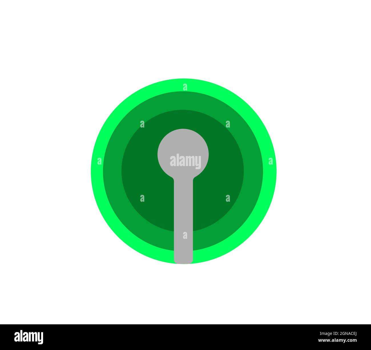 Icône de radio FM isolée sur fond blanc Illustration de Vecteur