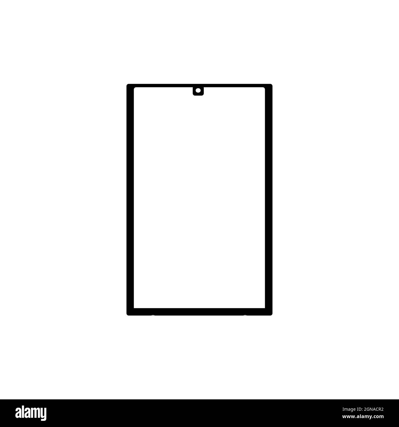 Icône vide de smartphone à écran tactile Illustration de Vecteur