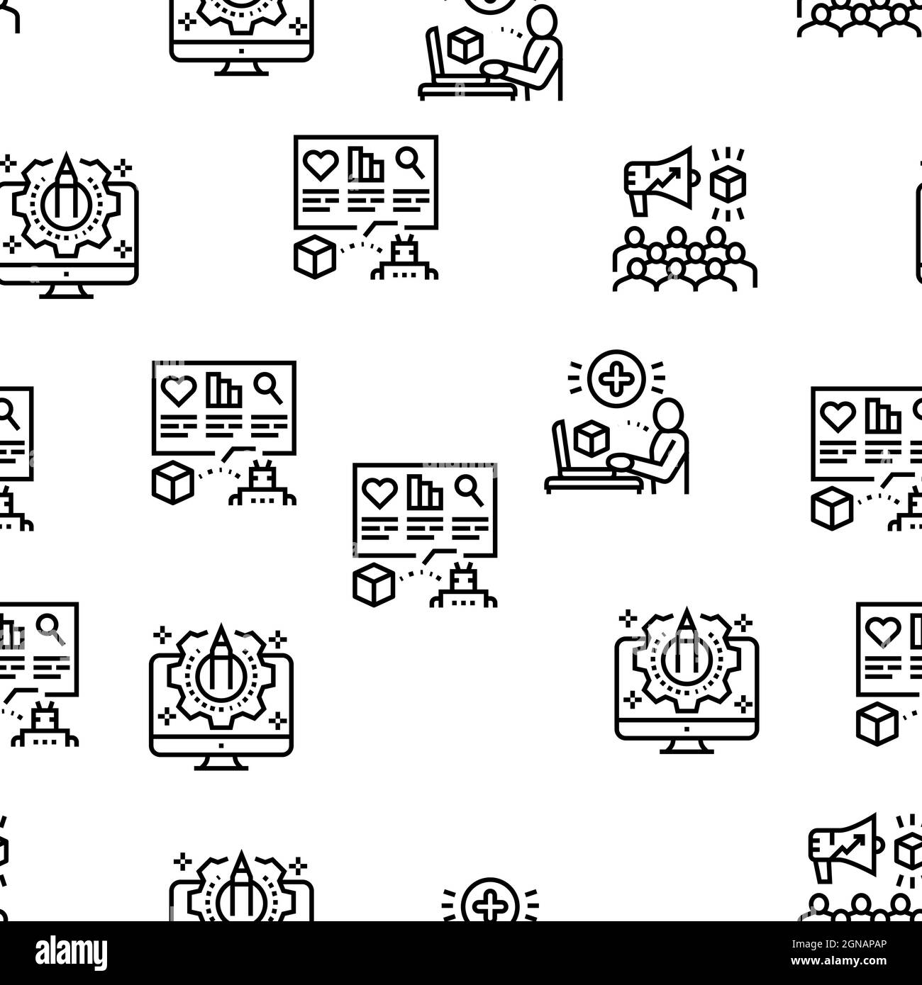 Motif transparent vectoriel de contenu généré par l'utilisateur Illustration de Vecteur