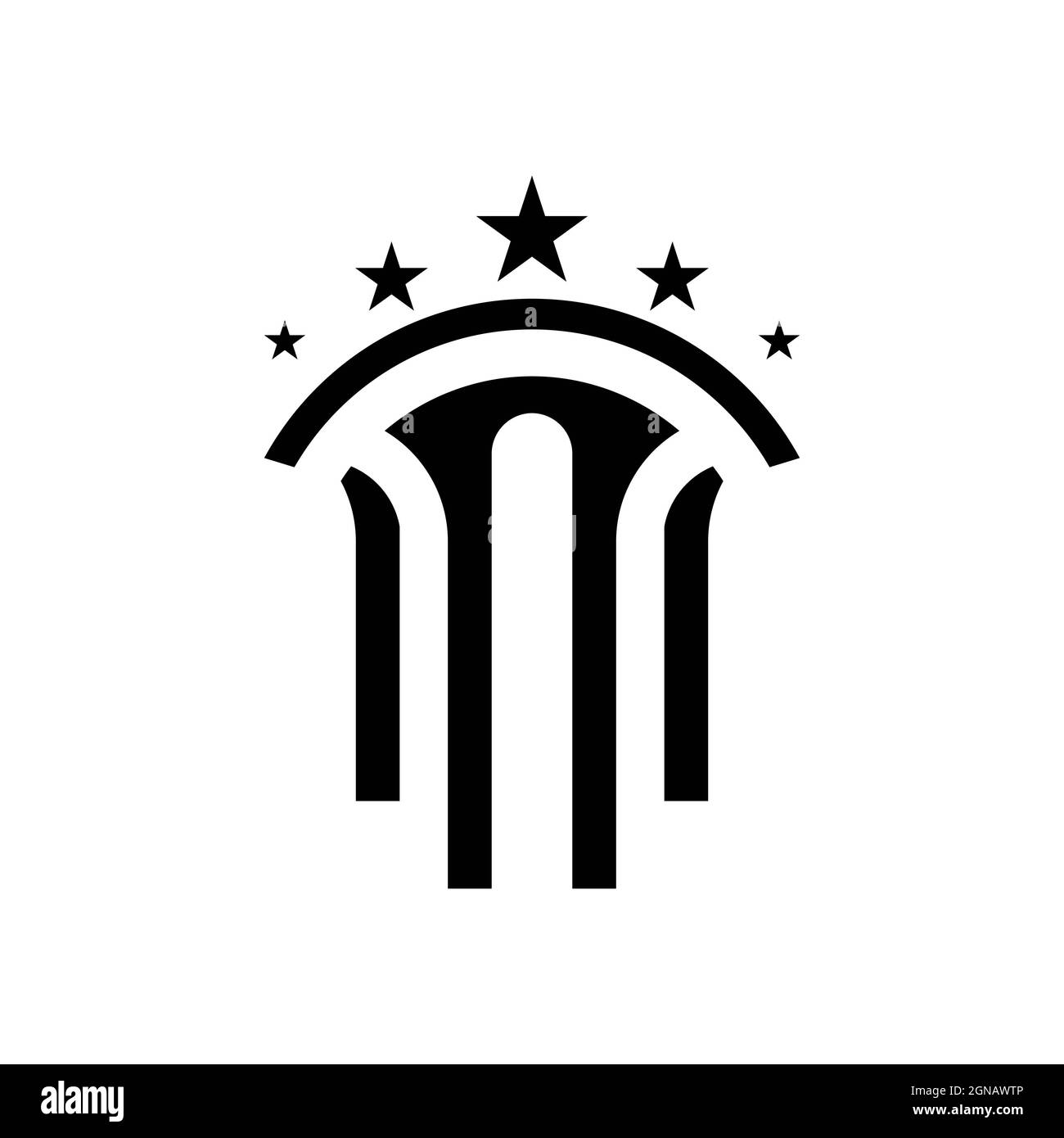 Modèle de logo de loi conception d'icône vectorielle Banque D'Images