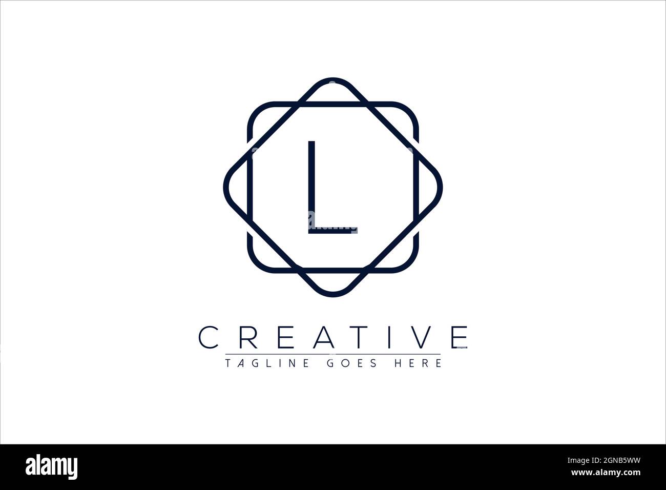 Luxury L logo initial cadre symbole icône, luxe et gracieuse motif floral monogramme Illustration de Vecteur