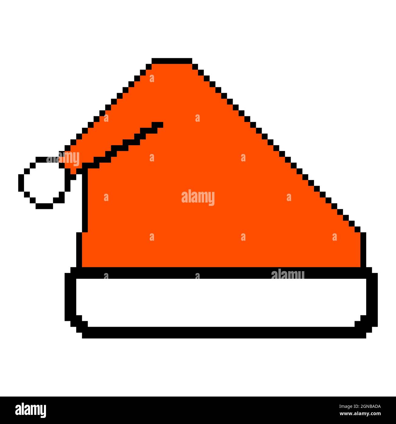 Santa claus christmas pixel art Banque d'images détourées - Alamy