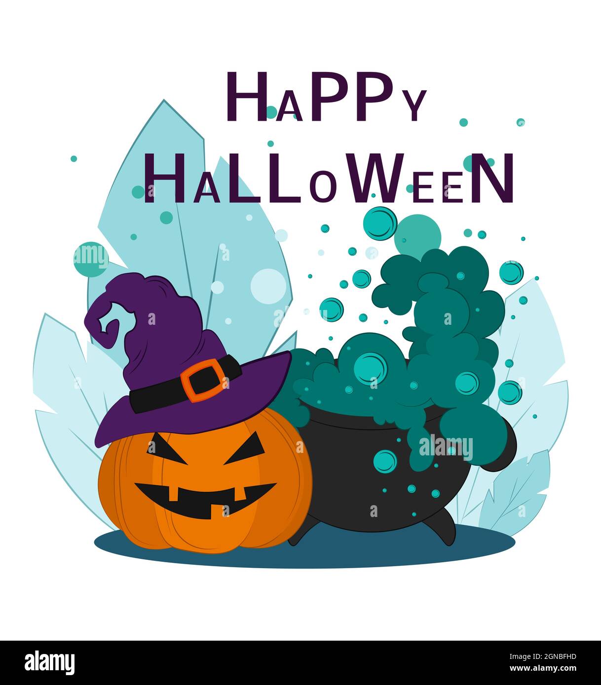 Joyeux Halloween. Illustration vectorielle. Illustration de Vecteur