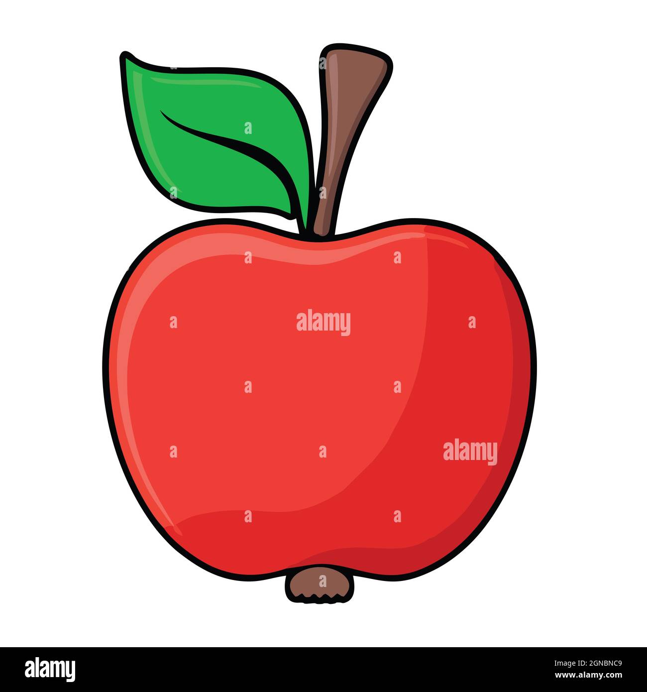 icône de pomme isolée sur fond blanc de la collection alimentaire. icône de pomme ligne fine contour linéaire symbole de pomme pour le logo Illustration de Vecteur