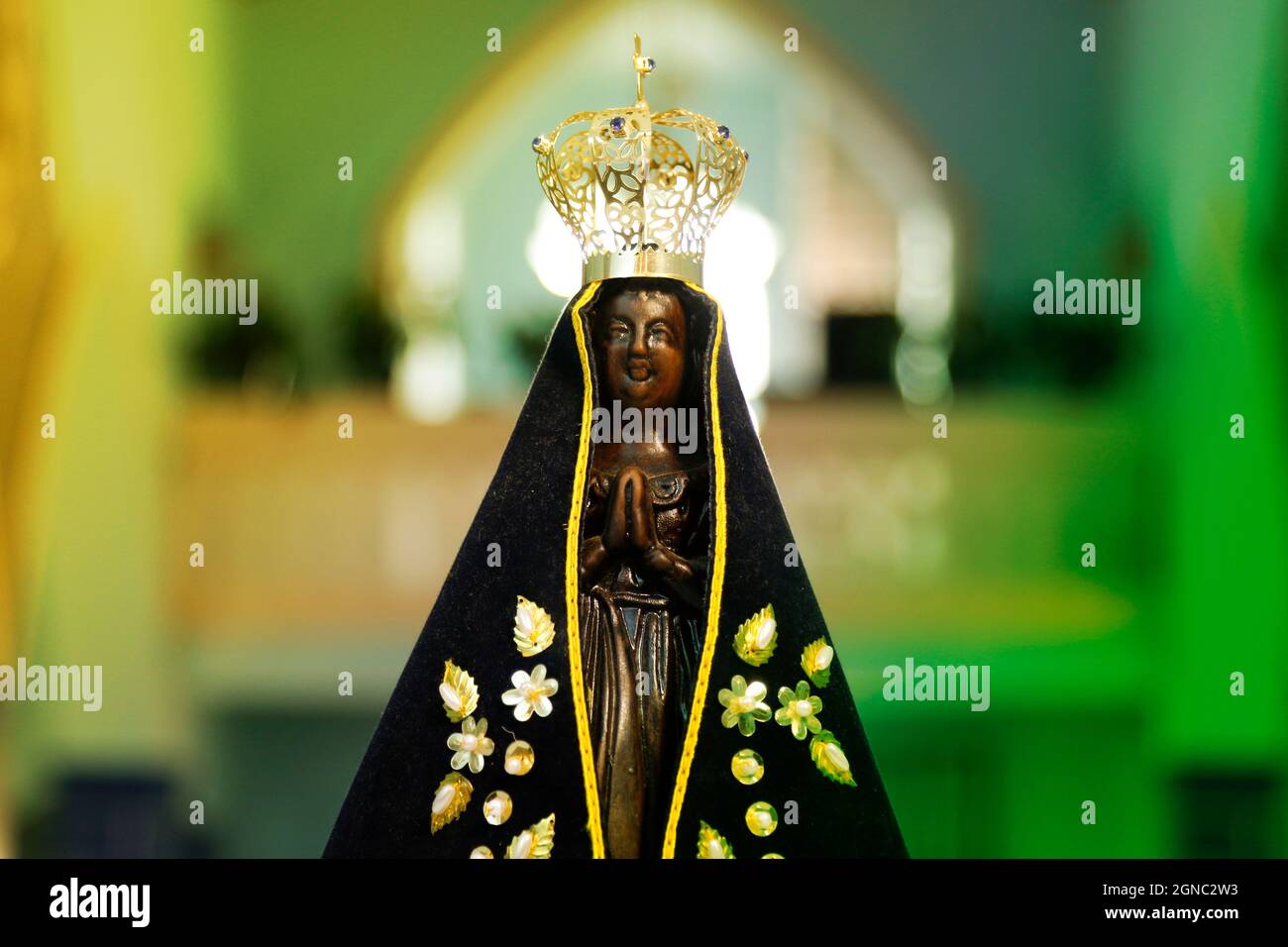 Statue de l'image de notre-Dame d'Aparecida, mère de Dieu, patronne du Brésil Banque D'Images