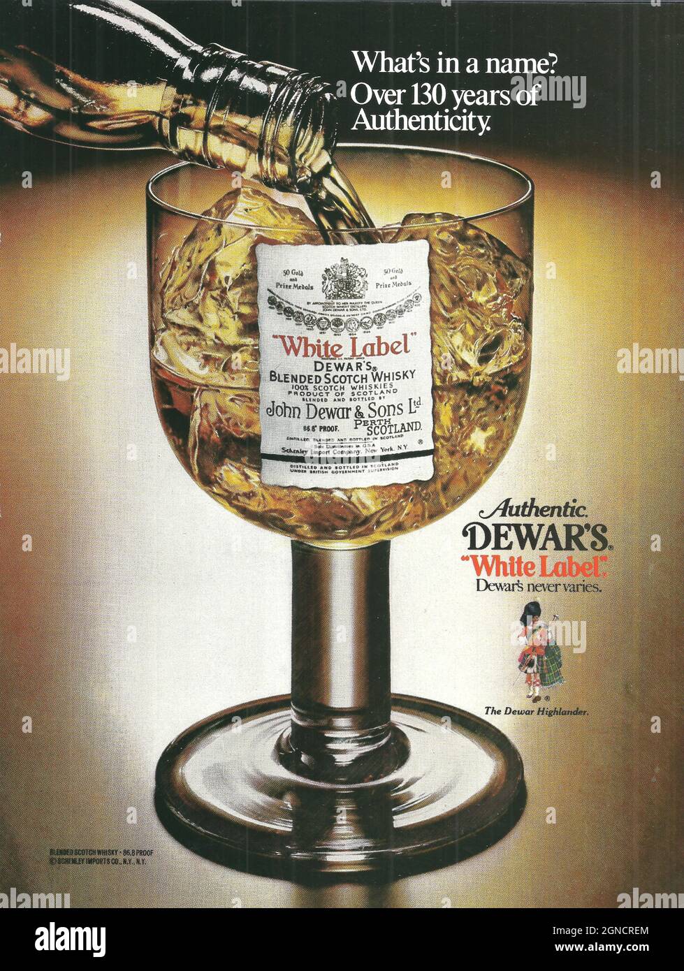 Dewar's White label premium scotch whisky whisky whisky vintage