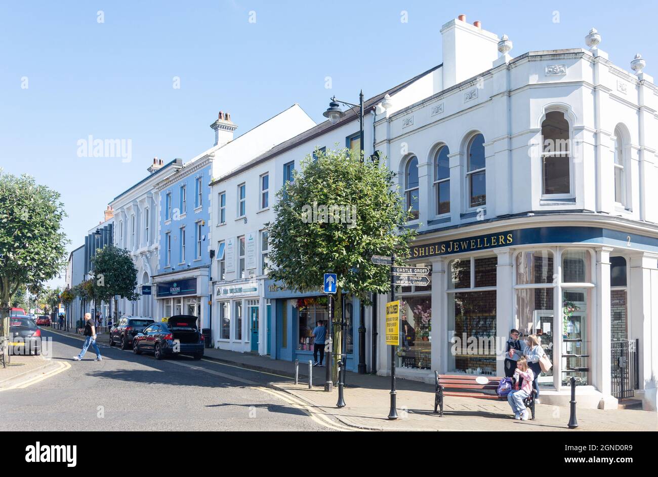 Church Street, Ballymoney (Baile Monaidh), Comté d'Antrim, Irlande du Nord, Royaume-Uni Banque D'Images