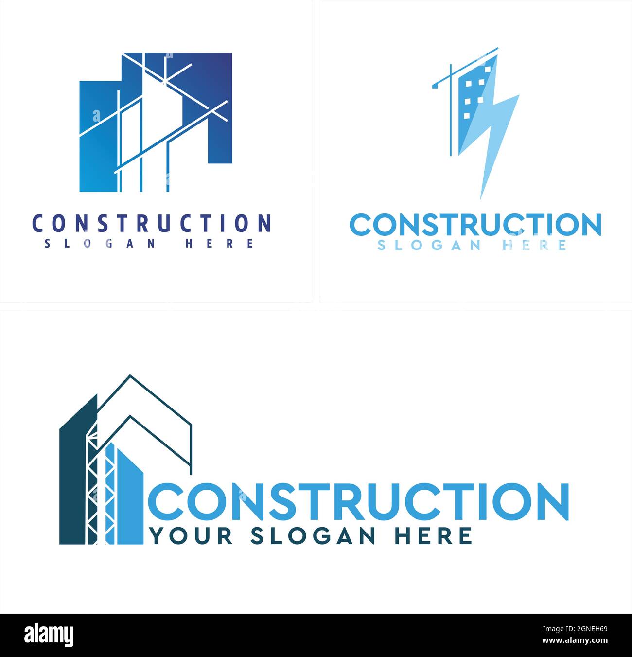 Construction d'affaires bâtiment logo Illustration de Vecteur