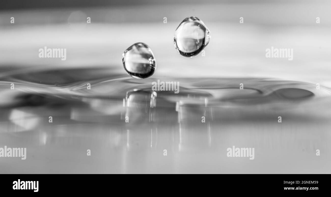 Photogaphe de goutte d'eau dans la ville de Ho Chi Minh au sud du Vietnam Banque D'Images