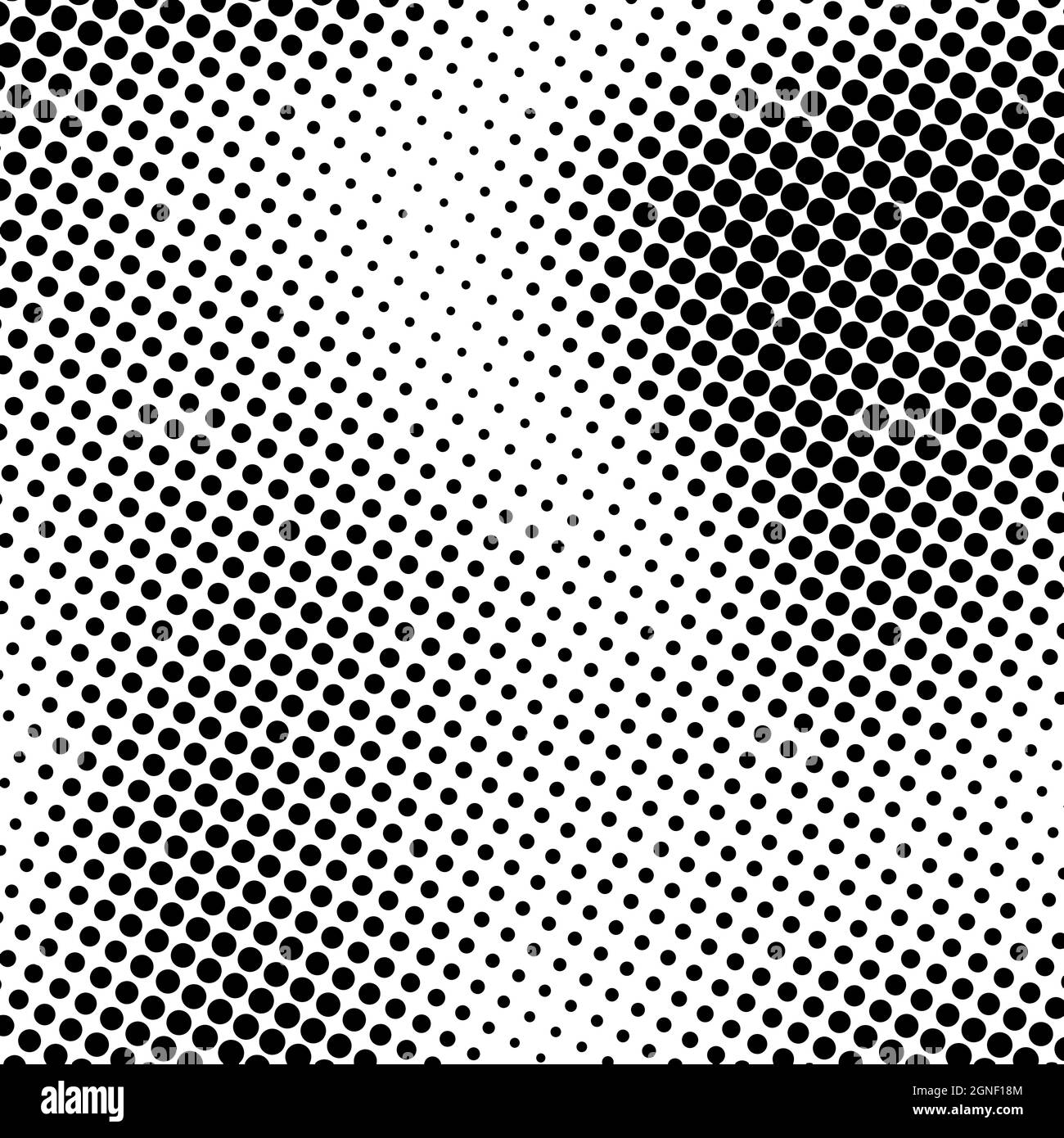 Arrière-plan en pointillés de demi-teinte noire. Élément de design tendance et sale. Cercles tachetés. Texture des points de superposition. Style salopant Illustration de Vecteur