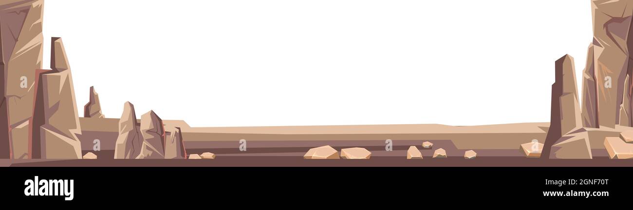 Falaises rocheuses. Sommets de montagnes rocheuses. Paysage en pierre. Isolé sur fond blanc. Vecteur d'illustration Illustration de Vecteur
